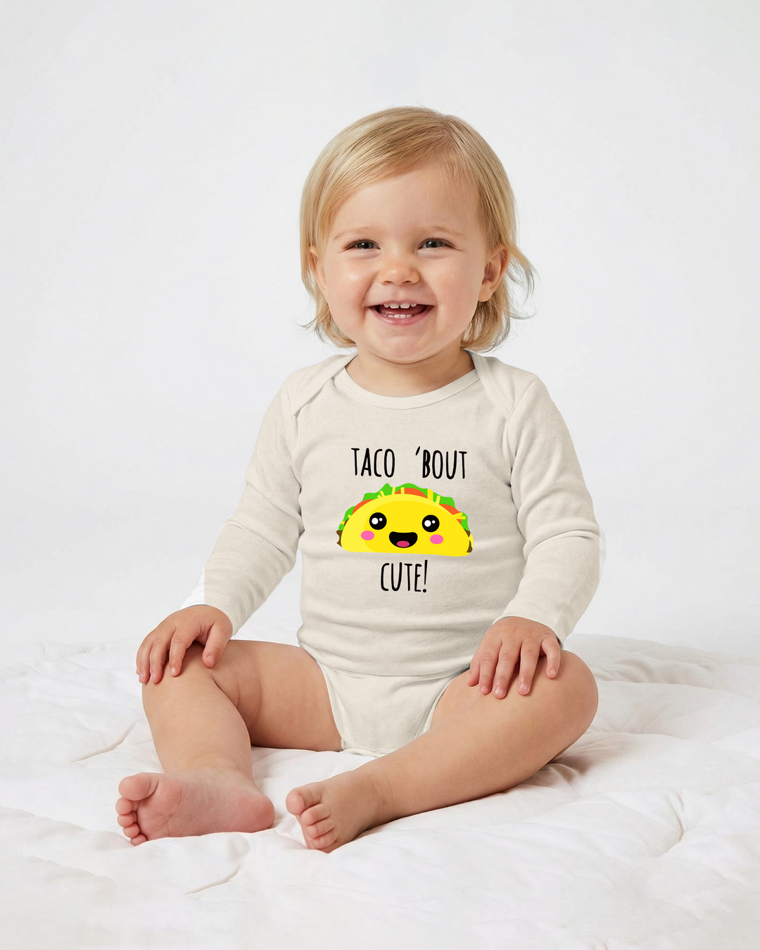 Taco 'Bout Cute Funny Taco Baby Bamboo Bodysuit