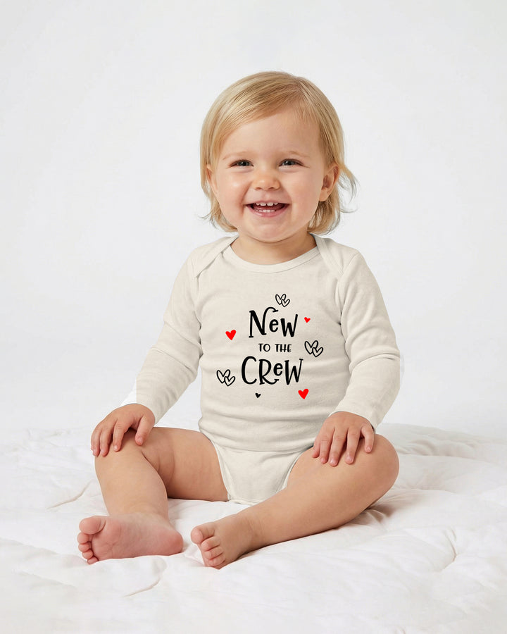 New to the Crew Baby Announcement Bamboo Bodysuit