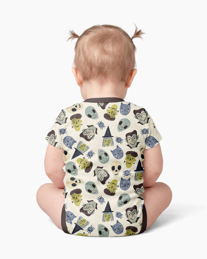 Halloween Face Bamboo Bodysuit