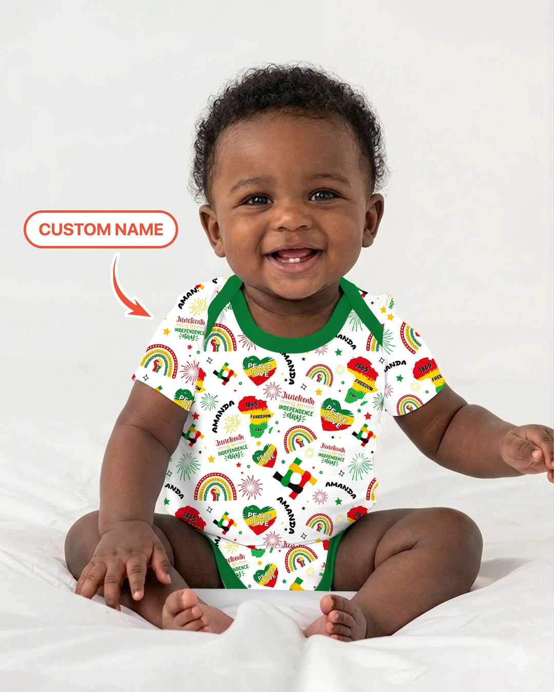 Gerippte Babykleidung mit individuellem Foto - Weich &amp; Skizzenhaft