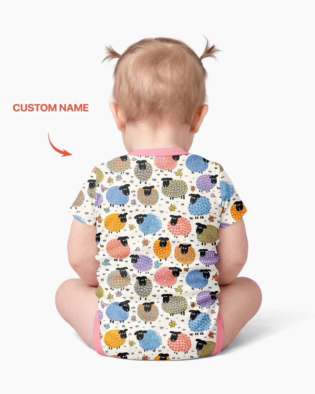 The Lost Sheep Custom Name Bamboo Bodysuit
