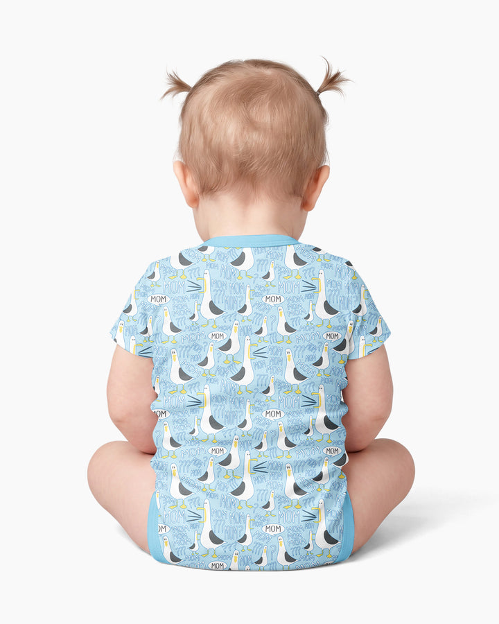 Gerippte Babykleidung mit individuellem Foto - Weich &amp; Skizzenhaft