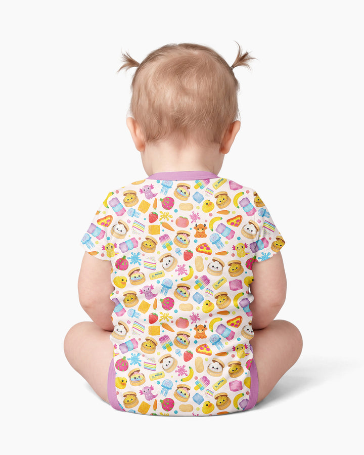 Gerippte Babykleidung mit individuellem Foto - Weich &amp; Skizzenhaft