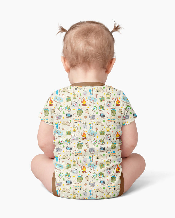 Gerippte Babykleidung mit individuellem Foto - Weich &amp; Skizzenhaft
