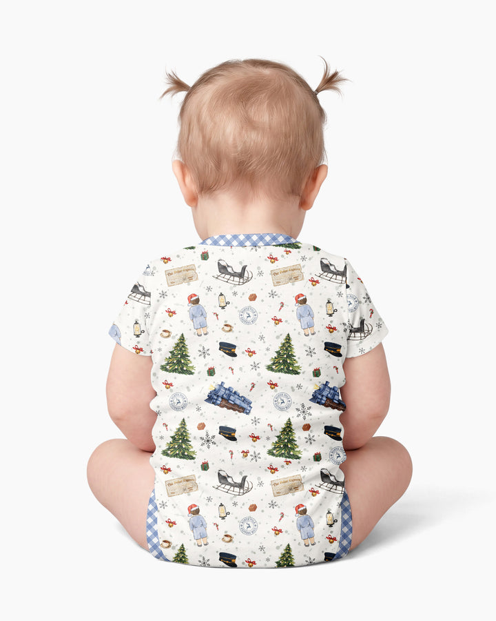 Custom Name North Pole Adventure Bamboo Bodysuit
