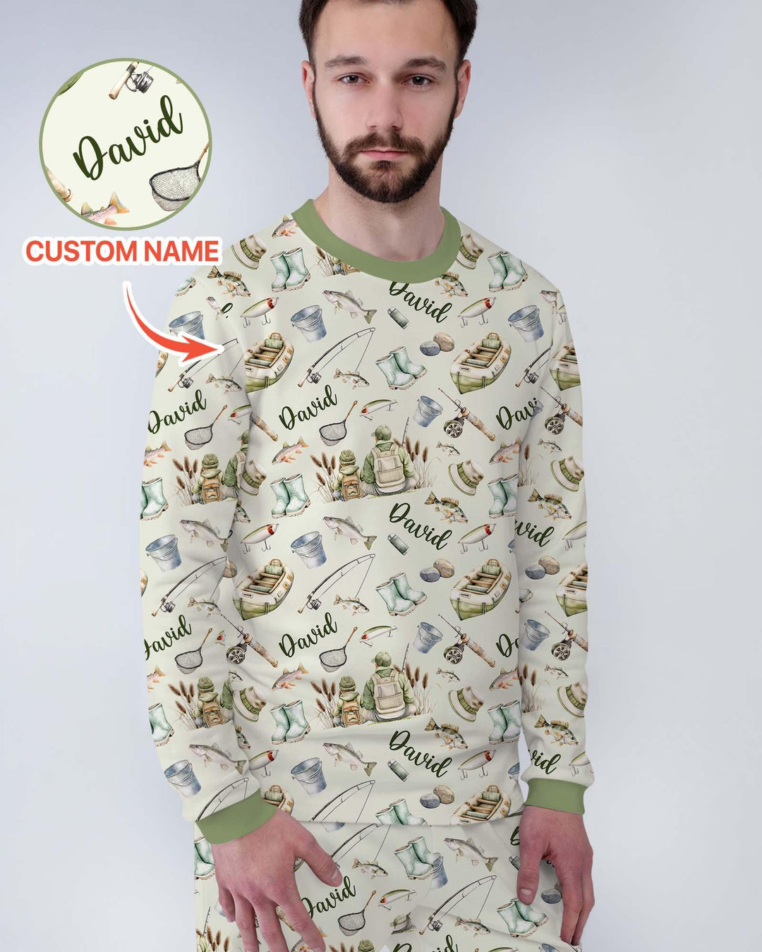 Vorlage Benutzerdefiniertes Herren-Pyjama-Set