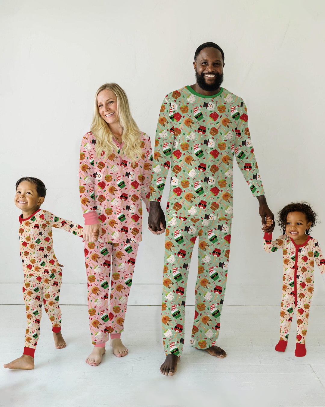 Christmas Cake Pops Family Matching Bamboo Convertible Zippy