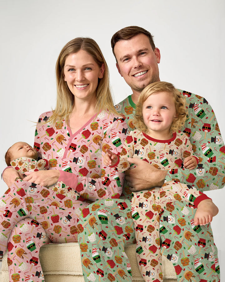 Christmas Cake Pops Family Matching Bamboo Convertible Zippy