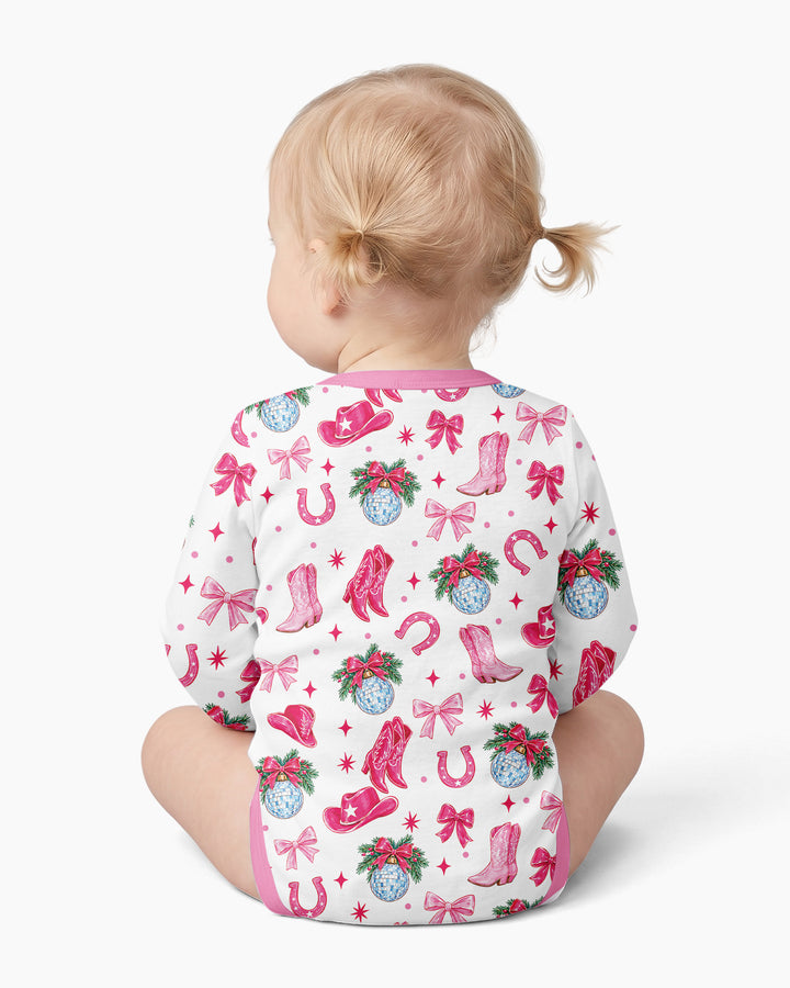 Western Christmas Giddy-up Jingle Horse Bamboo Bodysuit