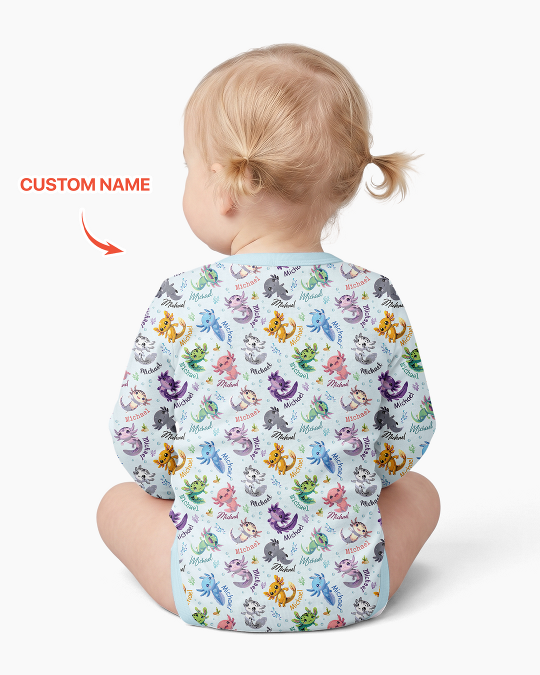 Gerippte Babykleidung mit individuellem Foto - Weich &amp; Skizzenhaft