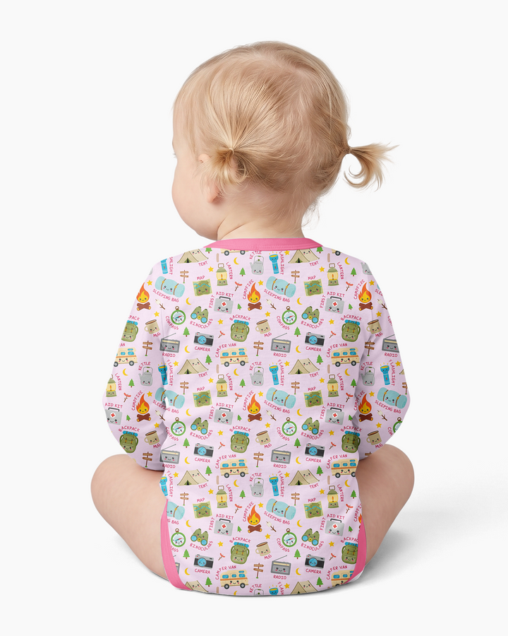 Gerippte Babykleidung mit individuellem Foto - Weich &amp; Skizzenhaft