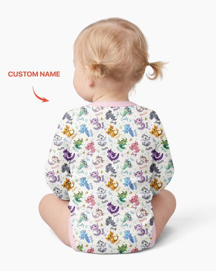 Gerippte Babykleidung mit individuellem Foto - Weich &amp; Skizzenhaft