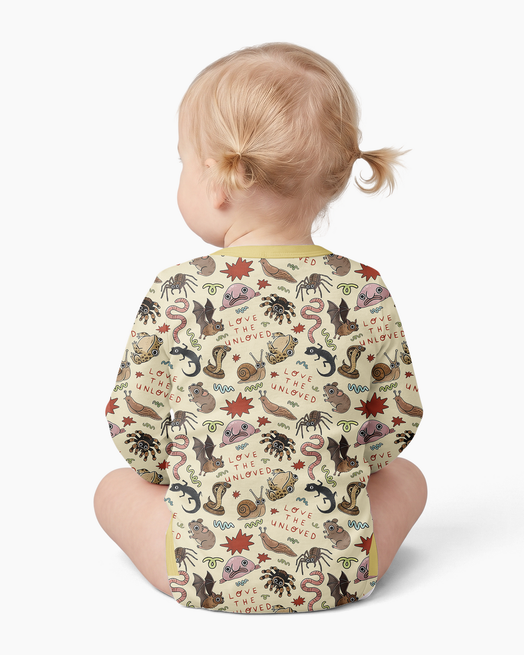 Gerippte Babykleidung mit individuellem Foto - Weich &amp; Skizzenhaft