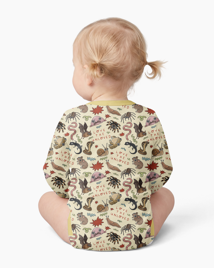 Gerippte Babykleidung mit individuellem Foto - Weich &amp; Skizzenhaft