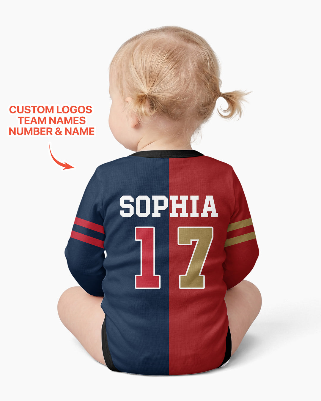 Football Rivalry Family Personalized Bamboo Bodysuit