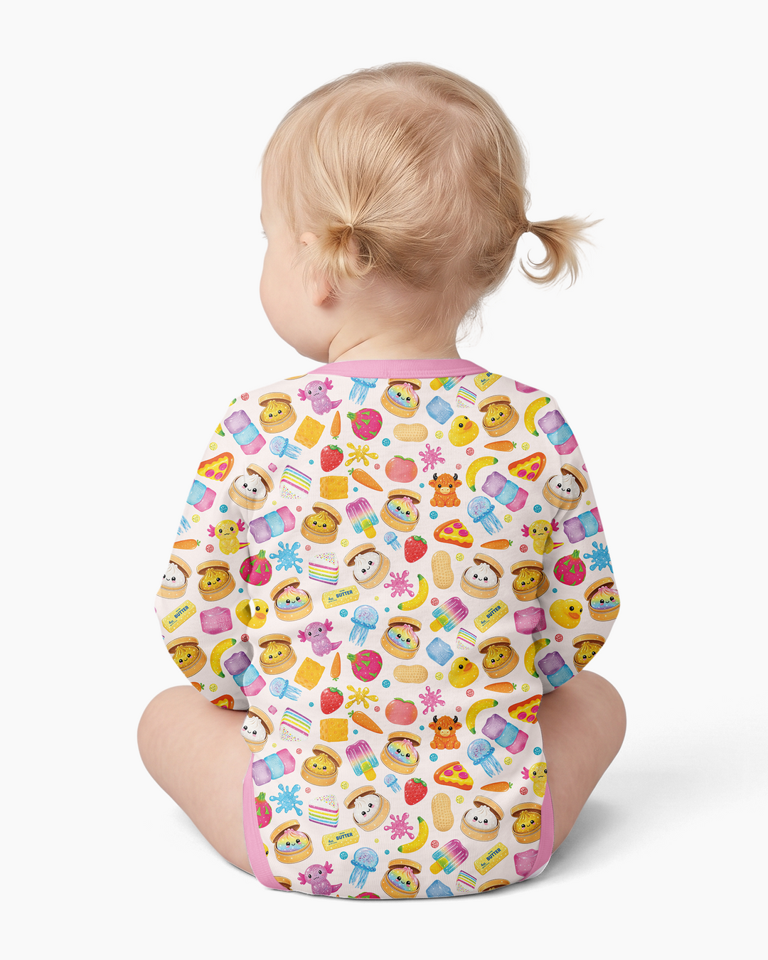 Gerippte Babykleidung mit individuellem Foto - Weich &amp; Skizzenhaft