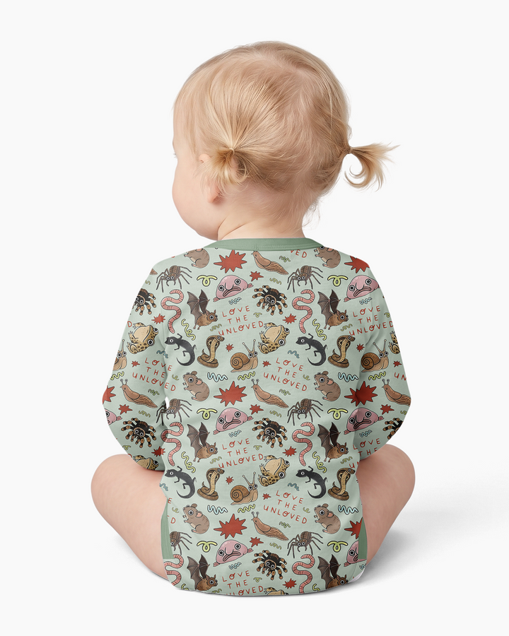 Gerippte Babykleidung mit individuellem Foto - Weich &amp; Skizzenhaft