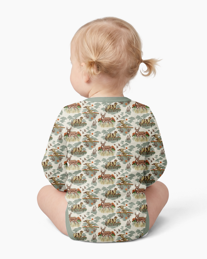 Gerippte Babykleidung mit individuellem Foto - Weich &amp; Skizzenhaft