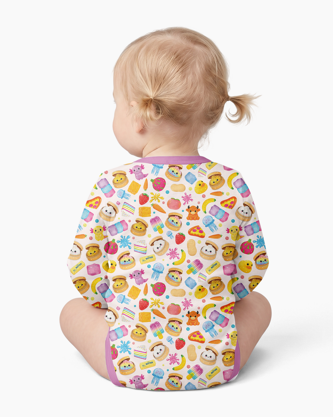 Gerippte Babykleidung mit individuellem Foto - Weich &amp; Skizzenhaft