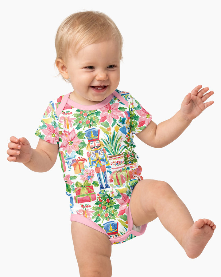 Watercolor Nutcracker Holiday Bamboo Bodysuit