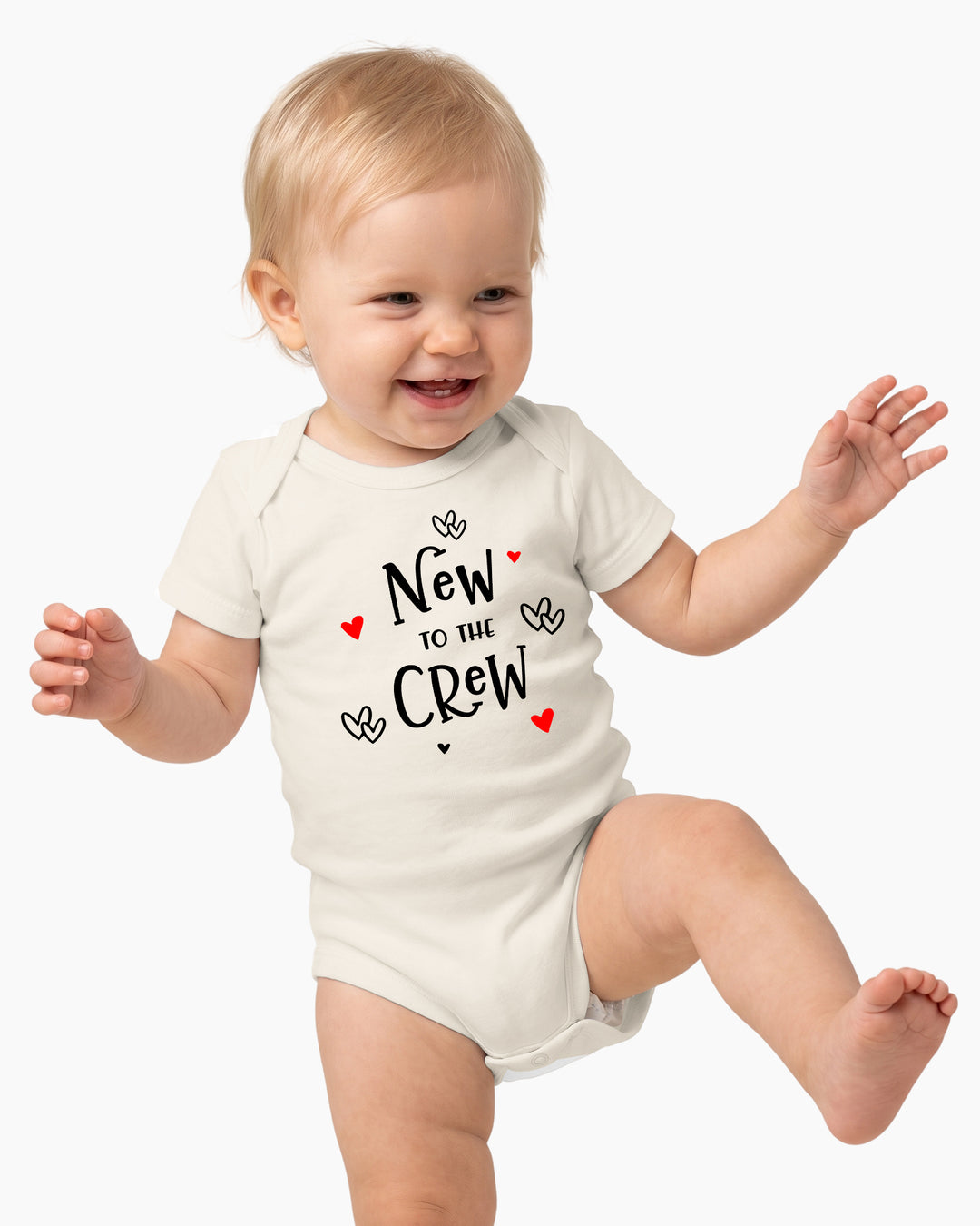 New to the Crew Baby Announcement Bamboo Bodysuit