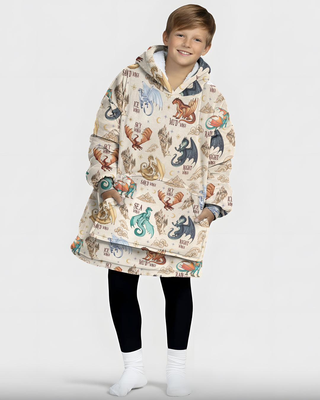 Elemental Dragons Blanket Hoodie