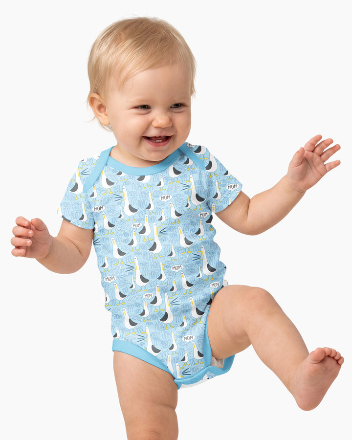 Gerippte Babykleidung mit individuellem Foto - Weich &amp; Skizzenhaft