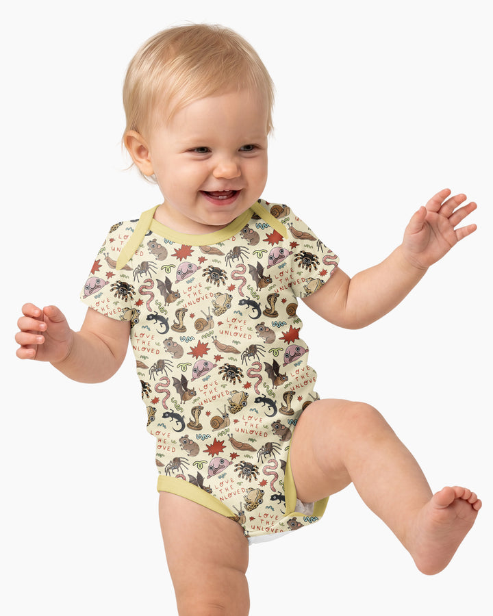 Gerippte Babykleidung mit individuellem Foto - Weich &amp; Skizzenhaft