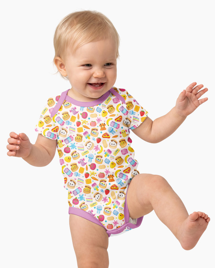 Gerippte Babykleidung mit individuellem Foto - Weich &amp; Skizzenhaft