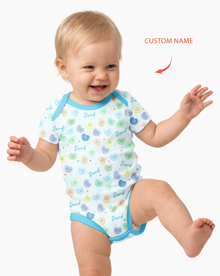 Gerippte Babykleidung mit individuellem Foto - Weich &amp; Skizzenhaft