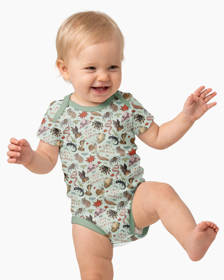 Gerippte Babykleidung mit individuellem Foto - Weich &amp; Skizzenhaft