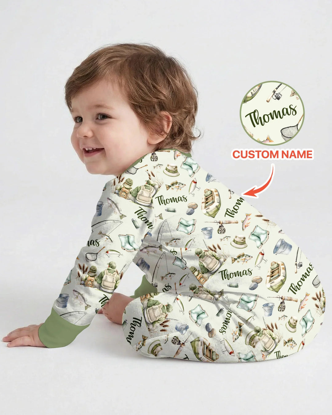 Gerippte Babykleidung mit individuellem Foto - Weich &amp; Skizzenhaft