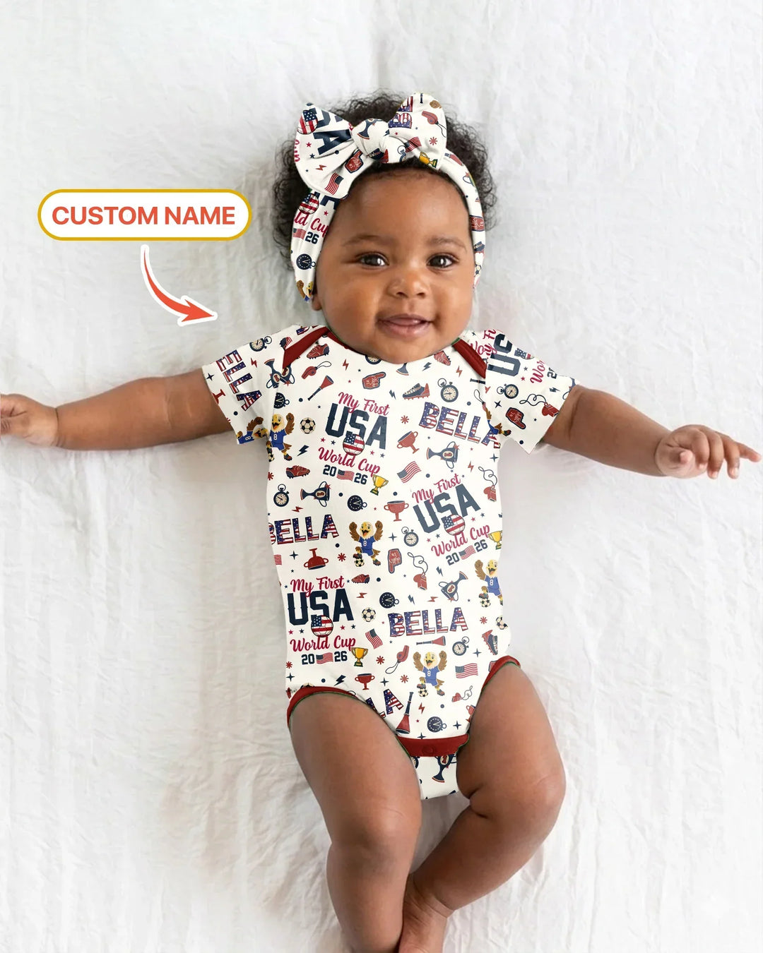 My First Soccer Cup 2026 Bamboo Bodysuit