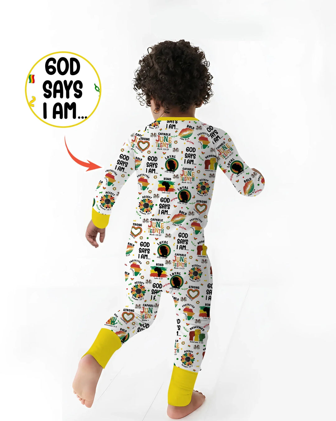 God Says I Am Juneteenth Bamboo Convertible Zippy