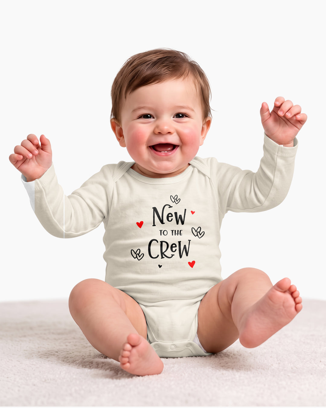 New to the Crew Baby Announcement Bamboo Bodysuit