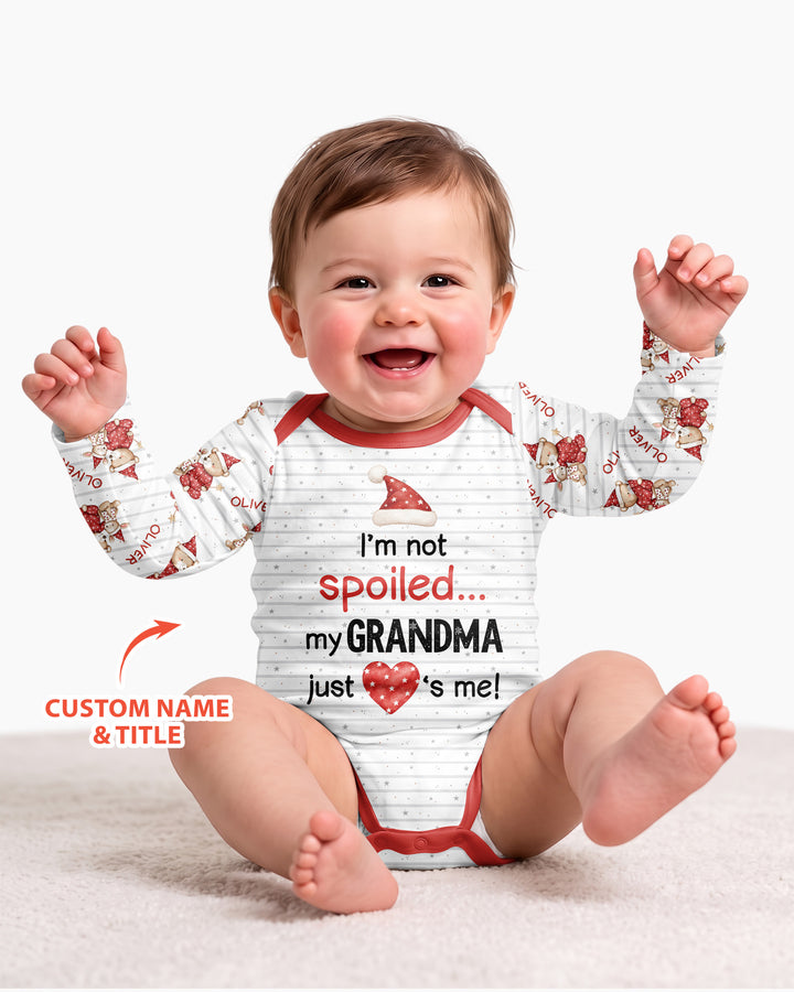 Custom Name I'm Not Spoiled Bamboo Bodysuit
