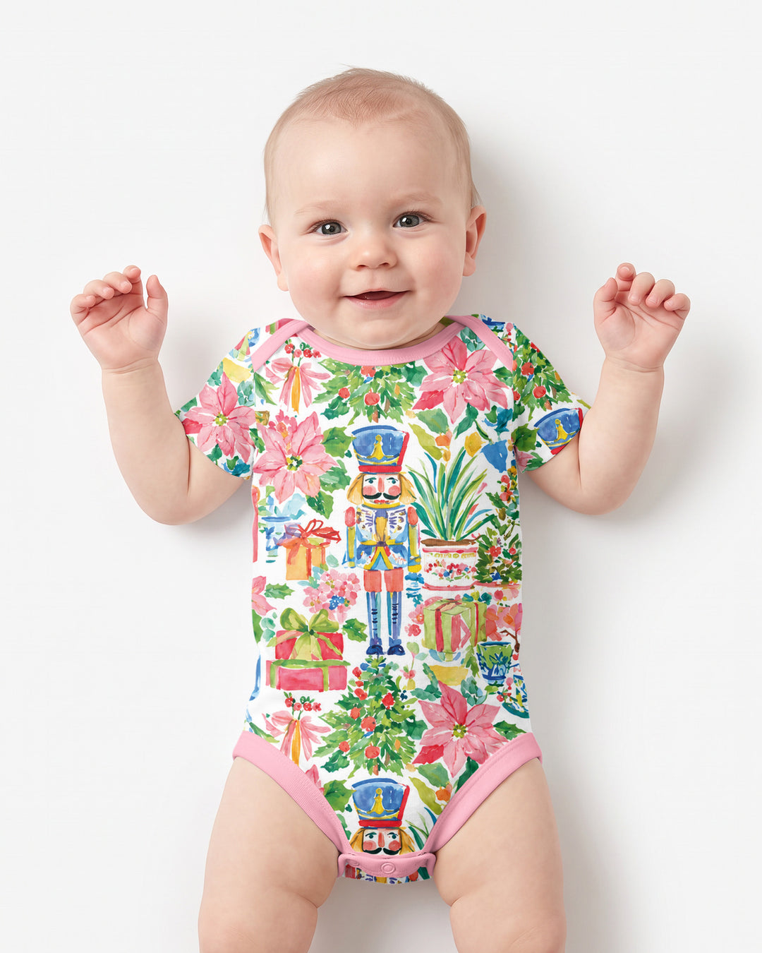 Watercolor Nutcracker Holiday Bamboo Bodysuit