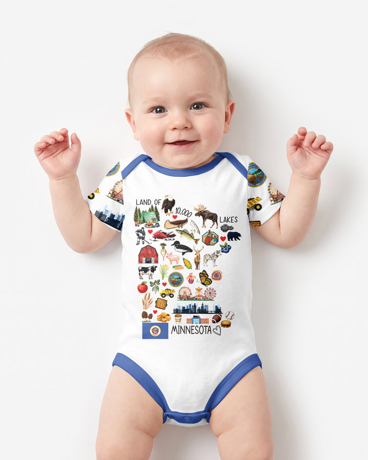 Minnesota Lover Family Matching Bamboo Bodysuit
