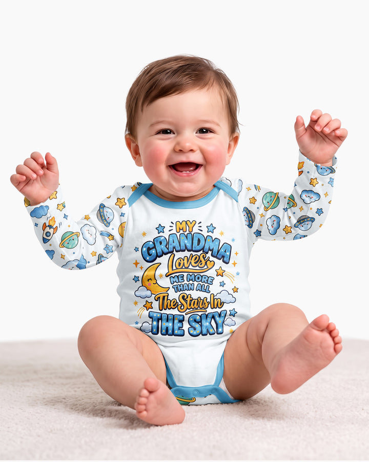 My Grandma Loves Me More Than All The Stars Bamboo Bodysuit