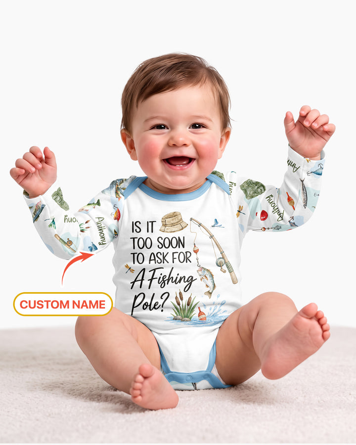 Is It Too Soon To Ask For A Fishing Pole Bamboo Bodysuit