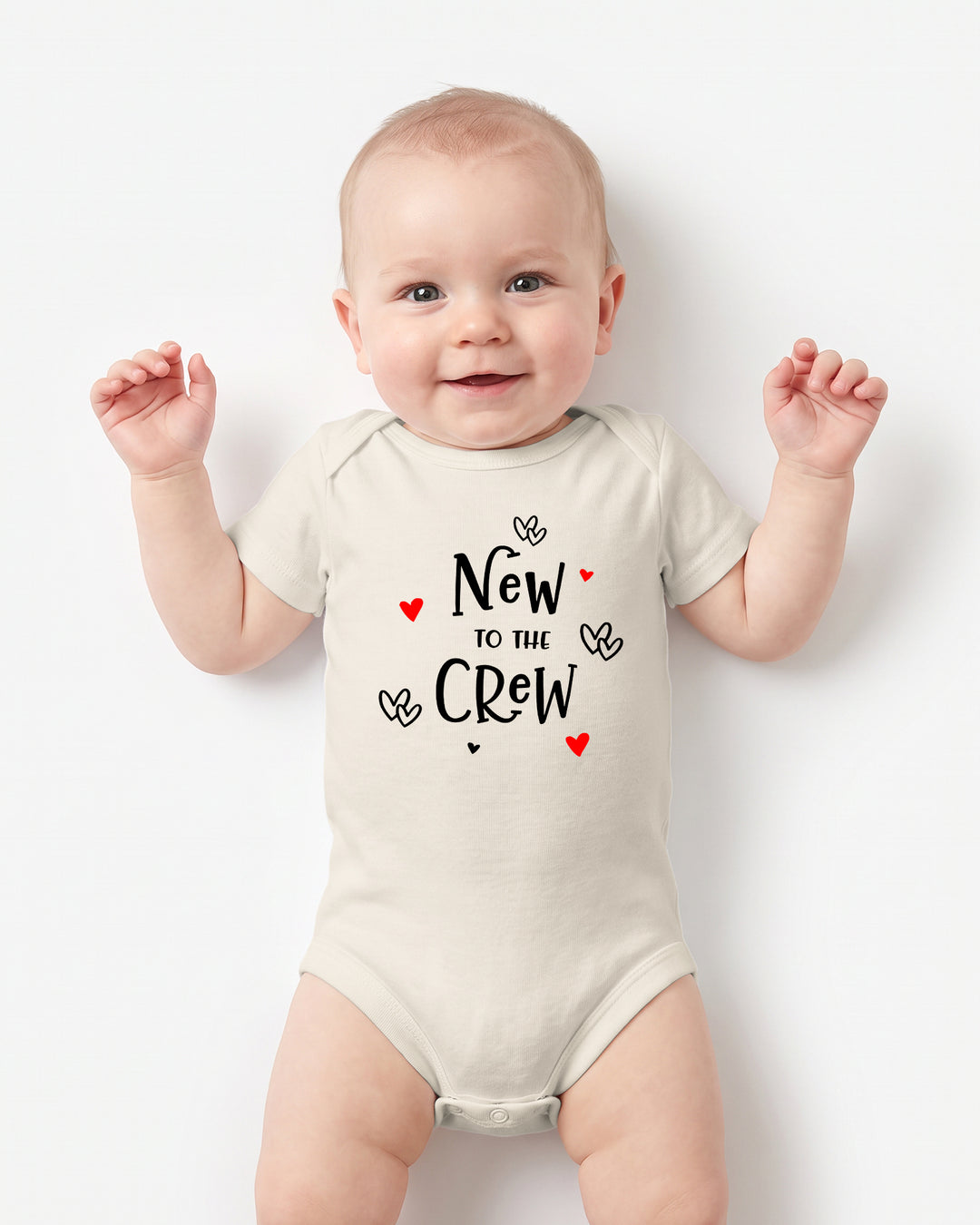 New to the Crew Baby Announcement Bamboo Bodysuit