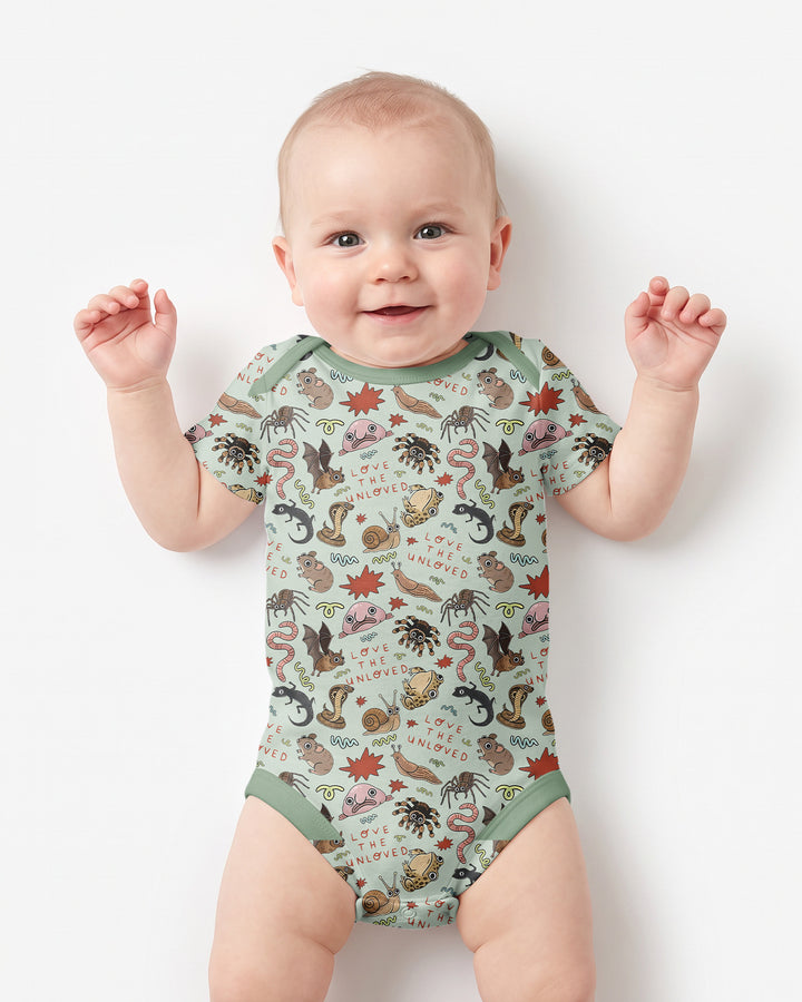 Gerippte Babykleidung mit individuellem Foto - Weich &amp; Skizzenhaft
