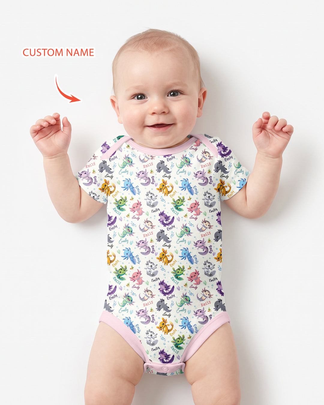 Gerippte Babykleidung mit individuellem Foto - Weich &amp; Skizzenhaft