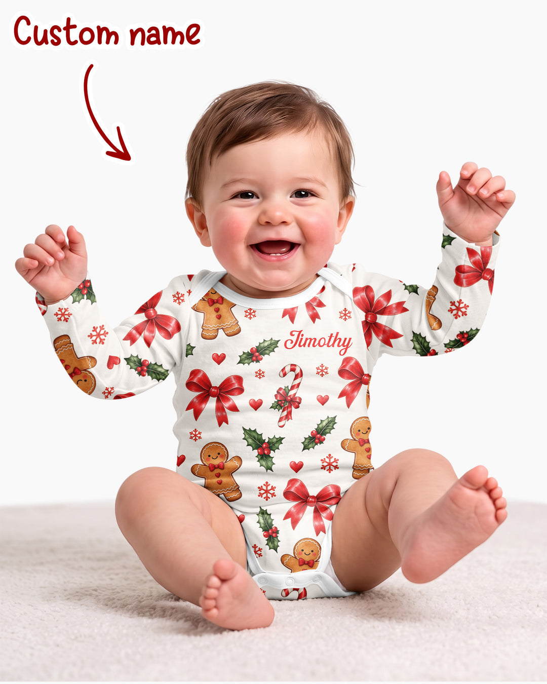 Gingerbread Cuddles Bamboo Bodysuit