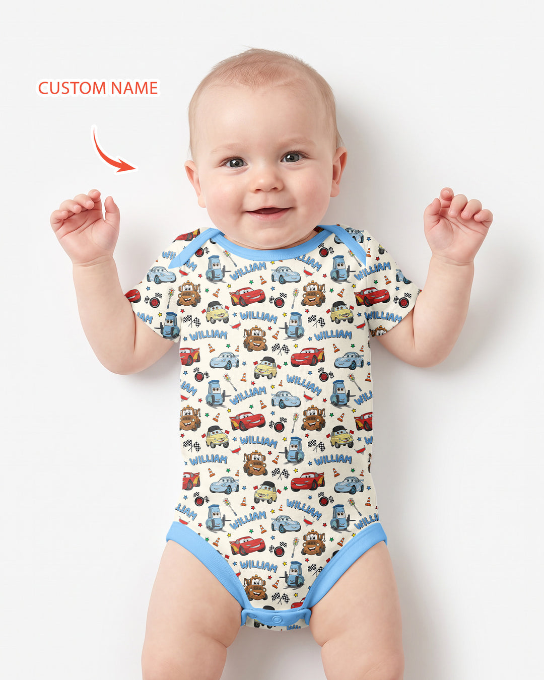 Gerippte Babykleidung mit individuellem Foto - Weich &amp; Skizzenhaft
