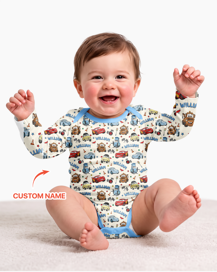 Gerippte Babykleidung mit individuellem Foto - Weich &amp; Skizzenhaft