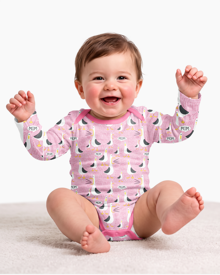 Gerippte Babykleidung mit individuellem Foto - Weich &amp; Skizzenhaft