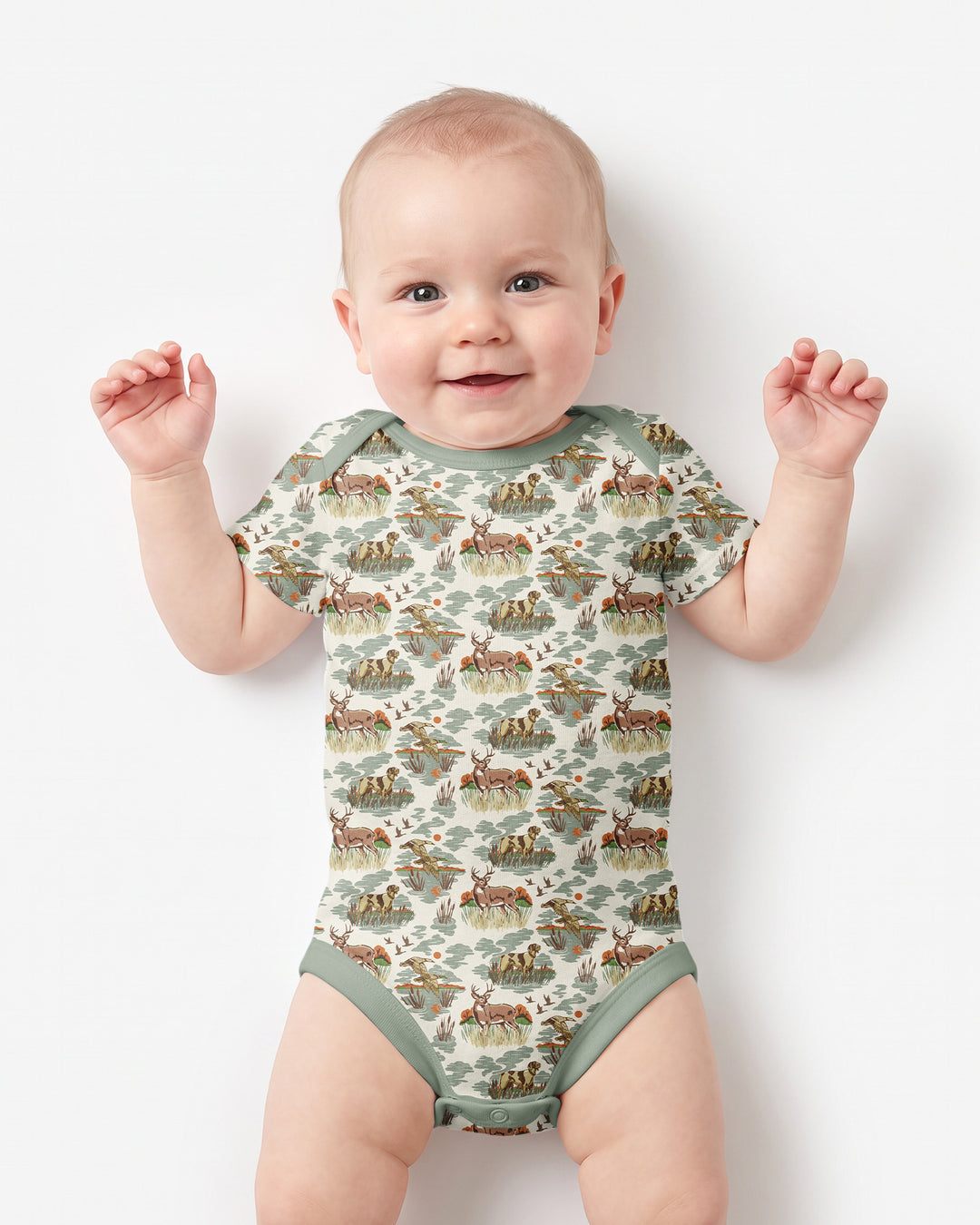 Gerippte Babykleidung mit individuellem Foto - Weich &amp; Skizzenhaft