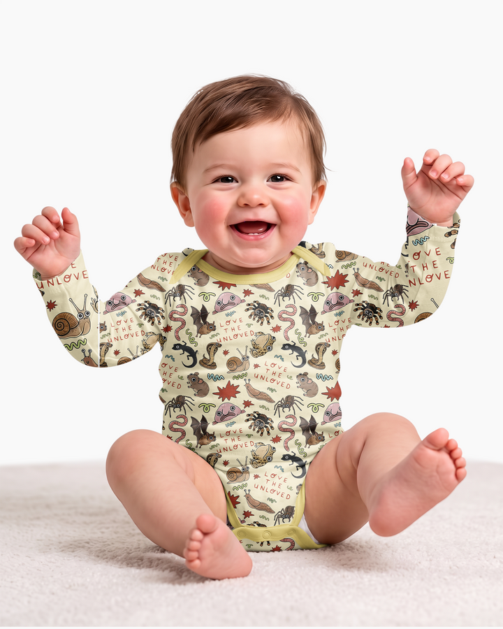 Gerippte Babykleidung mit individuellem Foto - Weich &amp; Skizzenhaft