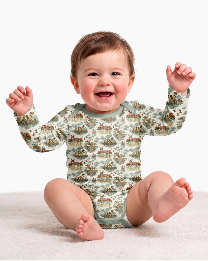 Gerippte Babykleidung mit individuellem Foto - Weich &amp; Skizzenhaft